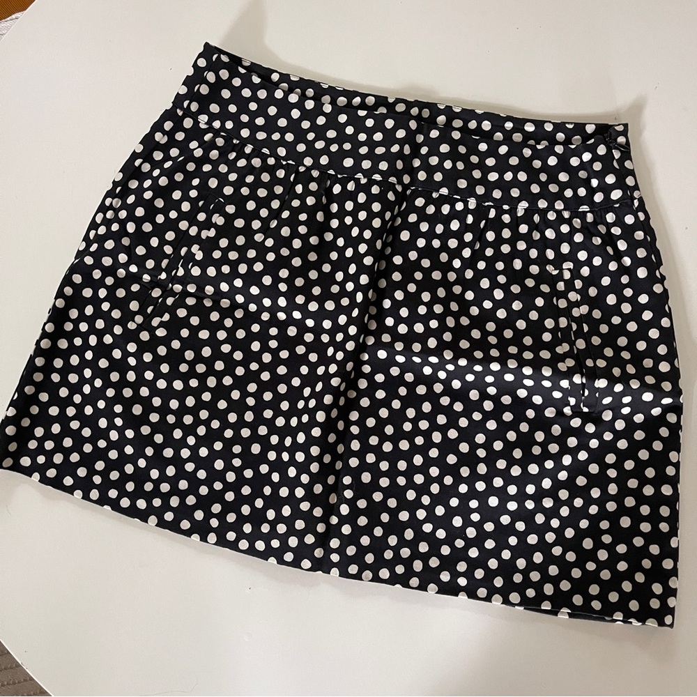Zara Polka Dot Black Skirt Size M